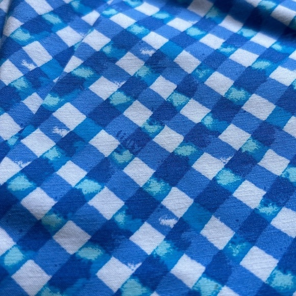 Lilly Pulitzer Gretchen High Rise Short Boca Blue Double Checking Sz 4 NEW - Picture 13 of 14